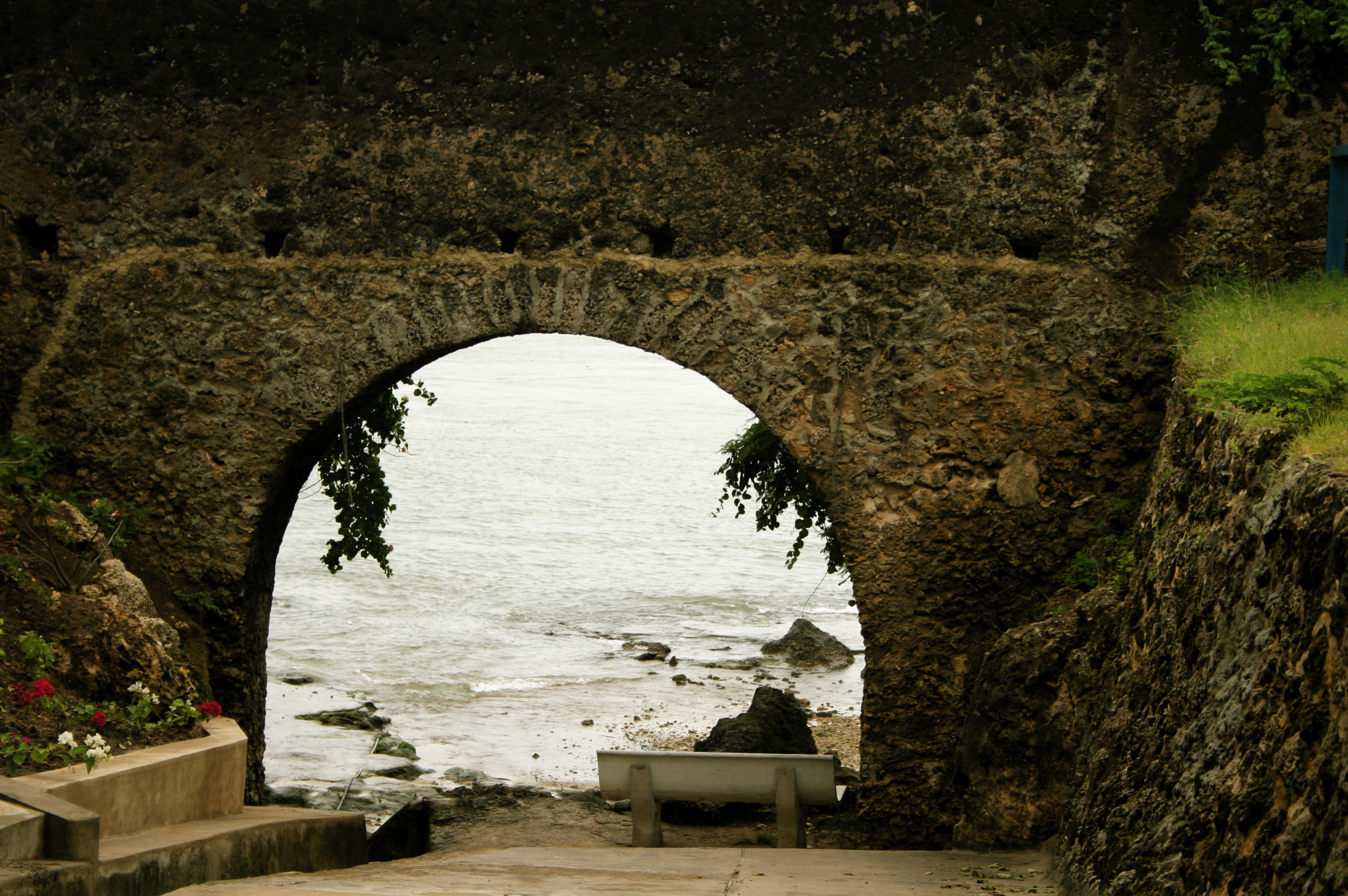 Indian Ocean and harbour view